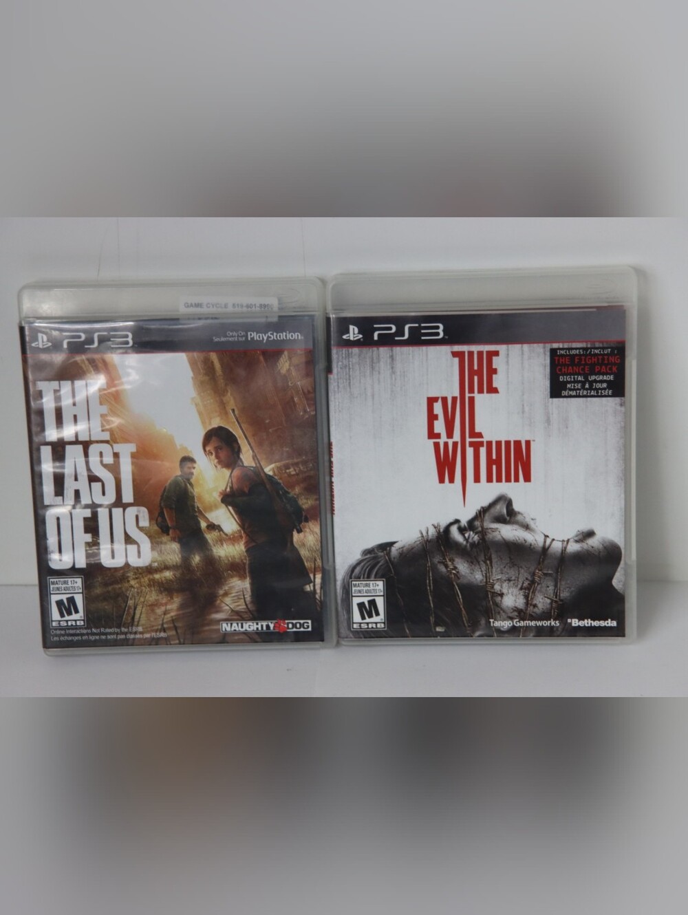 PS3 The Last of Us & The Evil Within Bundle